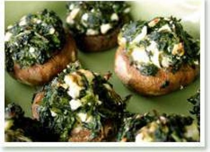 Cookin’ Greens Stuffed Mushrooms