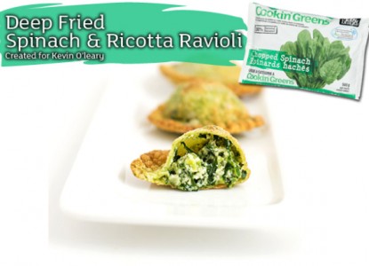 Cookin’ Greens Deep Fried Spinach Ravioli