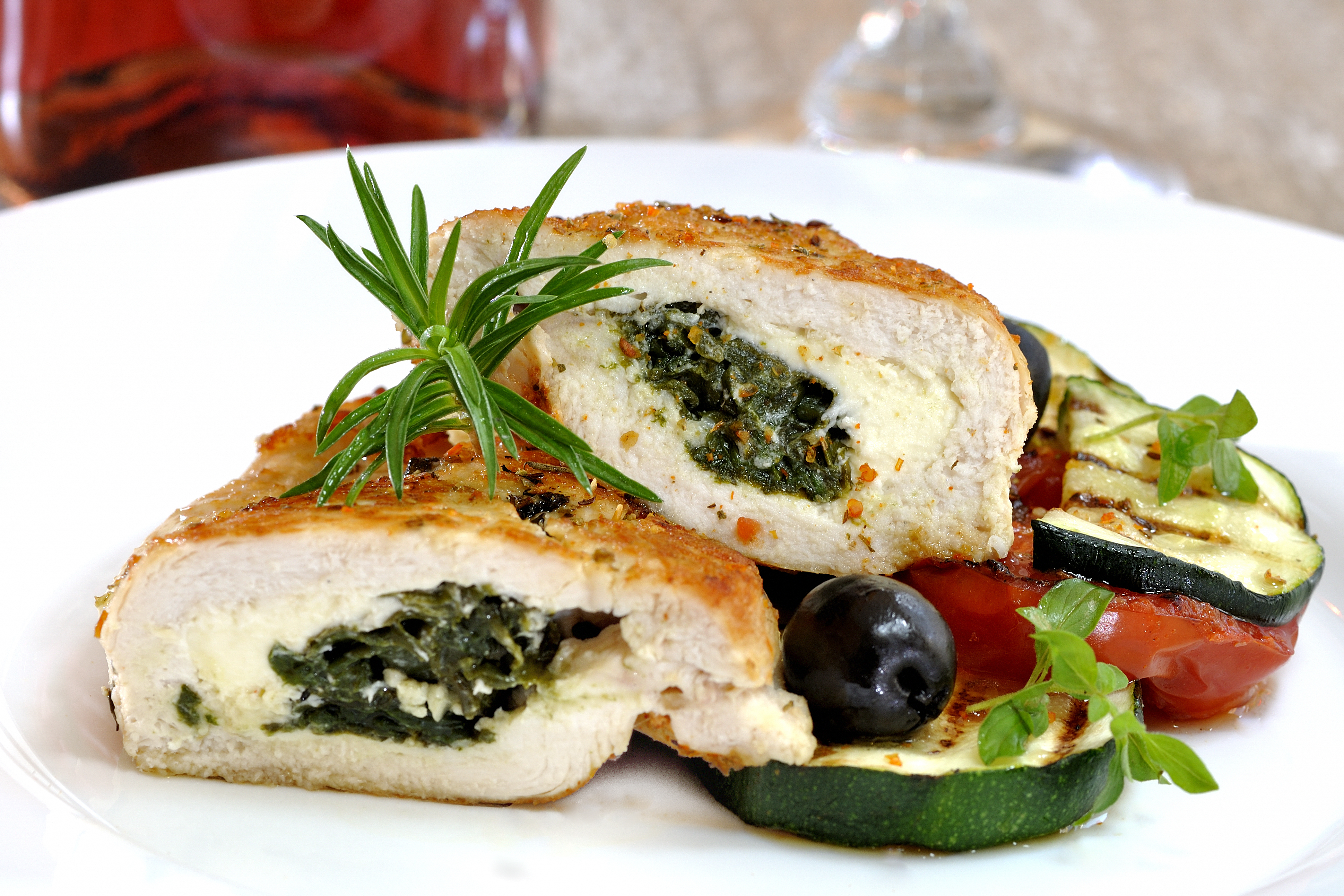 Cookin' Greens & Cheese Stuffed Chicken