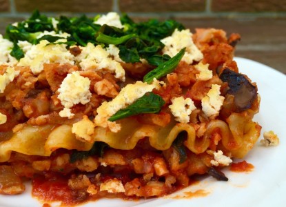 Cookin’ Greens Chopped Spinach Lasagna