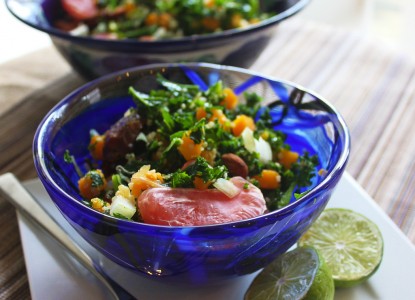Cookin’ Greens Citrus Kale, Butternut Squash, Quinoa Power Bowl