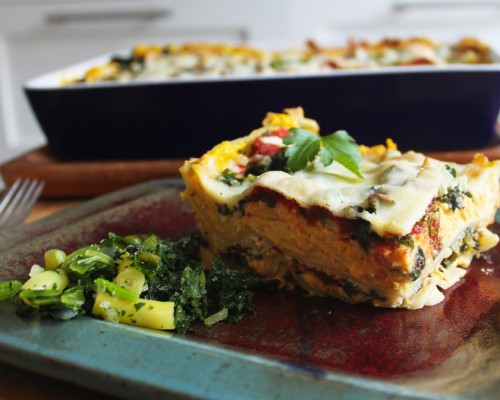 Cookin’ Greens Kale & Pumpkin Lasagna