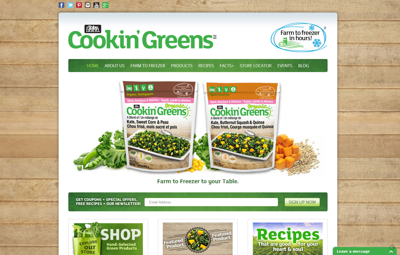 Cookin Greens Launches New Website